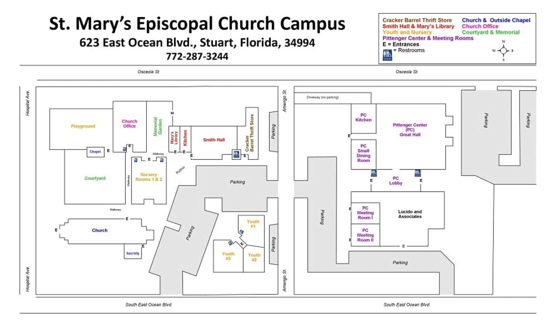 Church Campus Map